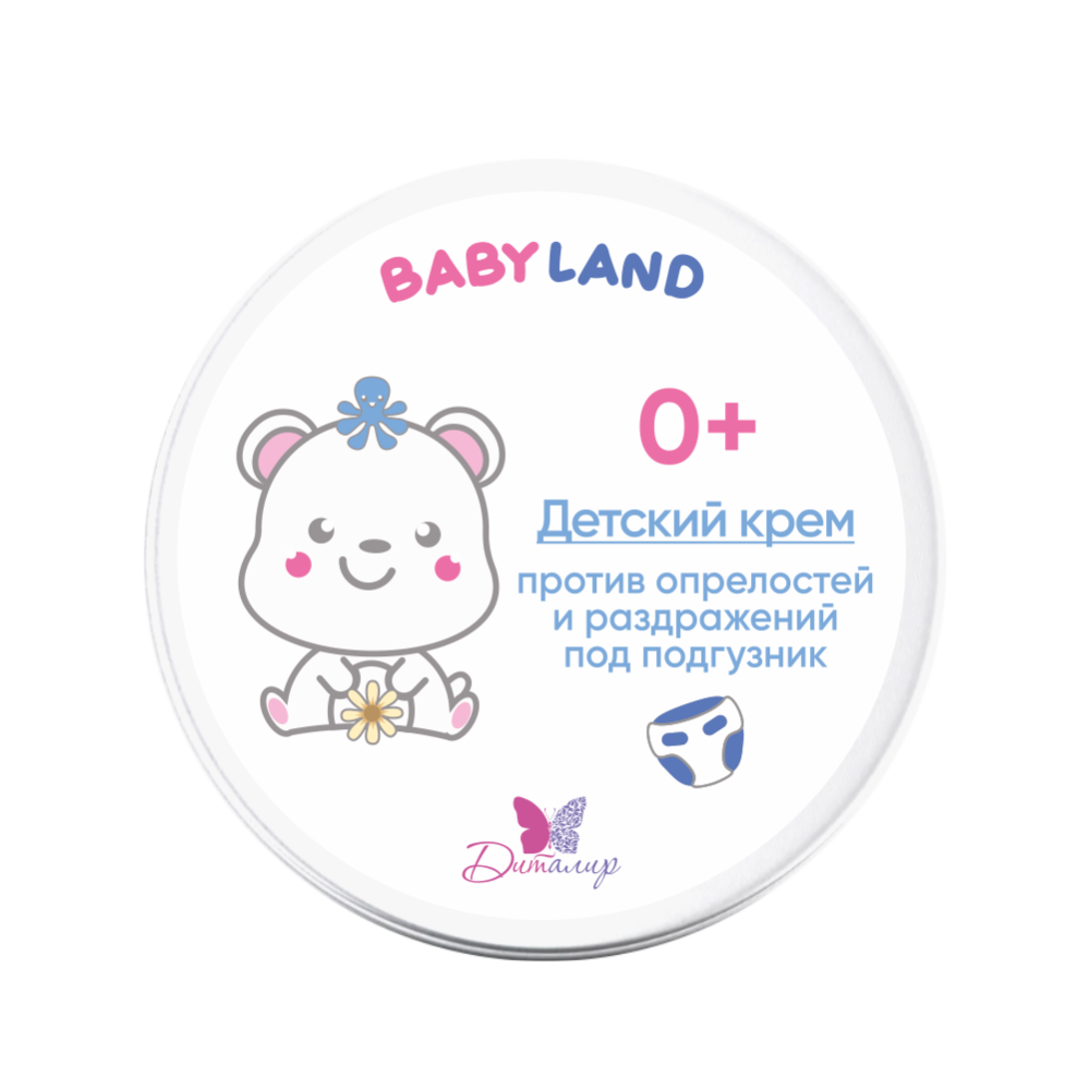 Детский крем против опрелостей и раздражений под подгузник, BABYLAND, Belkosmex